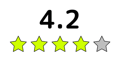 5段階評価で4.2